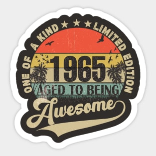 Vintage Year 1965 Sticker